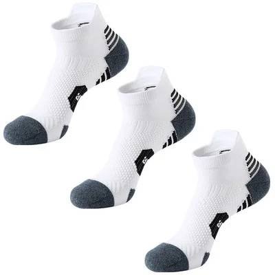 3Pair Professional Fitness Sports Socks Towel Bottom Non-Sli